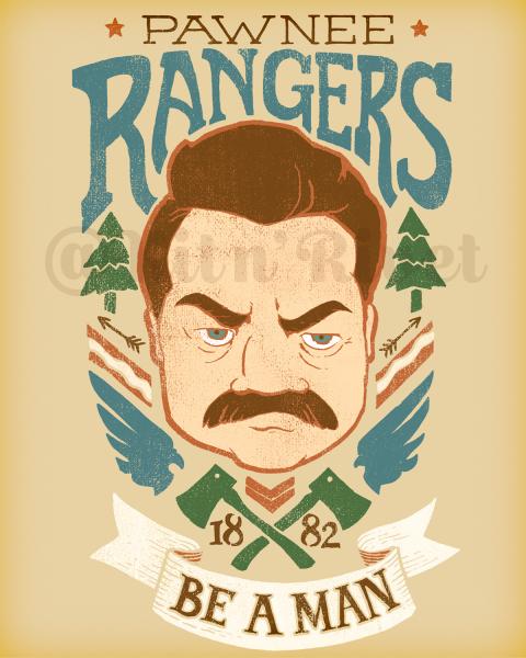 Pawnee Rangers print picture