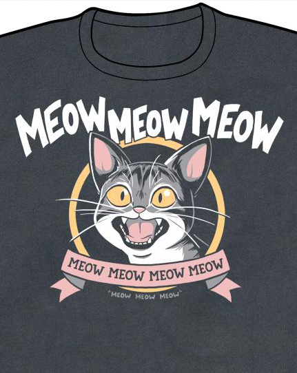 MEOW MEOW MEOW T-shirts picture