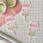 Kitty Dango Weatherproof Sticker