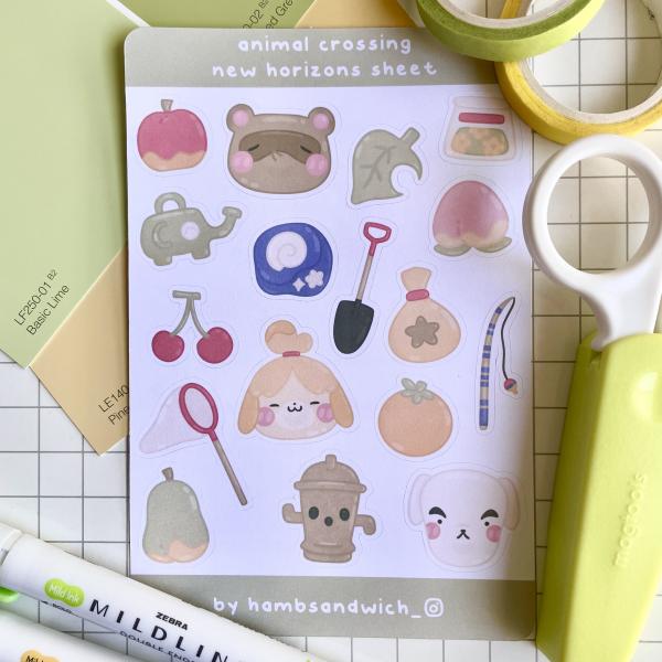 Animal Crossing New Horizons Matte Sticker Sheet