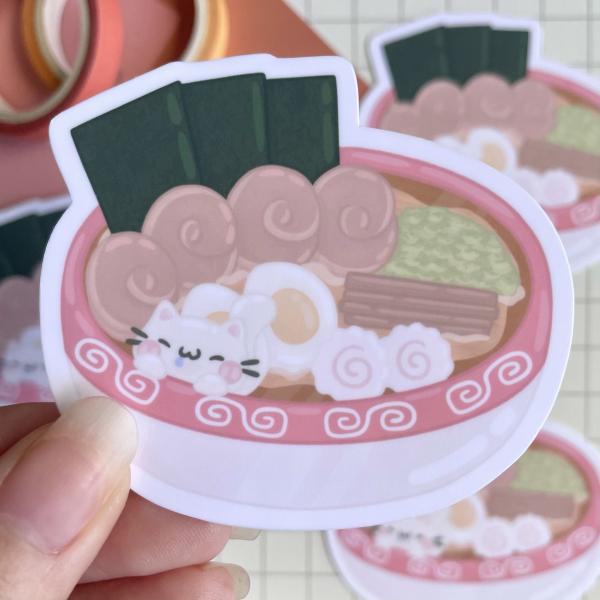 Ramen Kitty Weatherproof Sticker picture