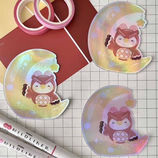 Animal Crossing Celeste Holographic Waterproof Sticker