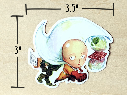 Chibi Saitama Sticker picture