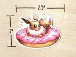 Eevee Donut Sticker