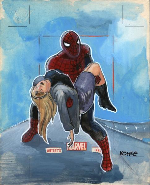 Death of Gwen Stacy: Marvel 70th Anniversary AP Sketch Card (uncut) picture