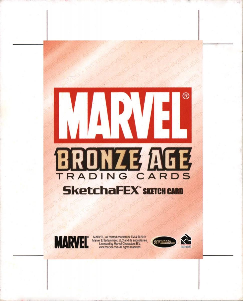 Iron Man: Marvel Bronze Age Sketch Card (uncut) picture