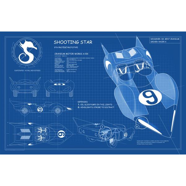 Speed Racer: Racer X Shootingstar Blueprint