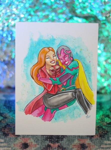 The Happy Couple Art Print