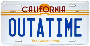 OutaTime License Plate picture