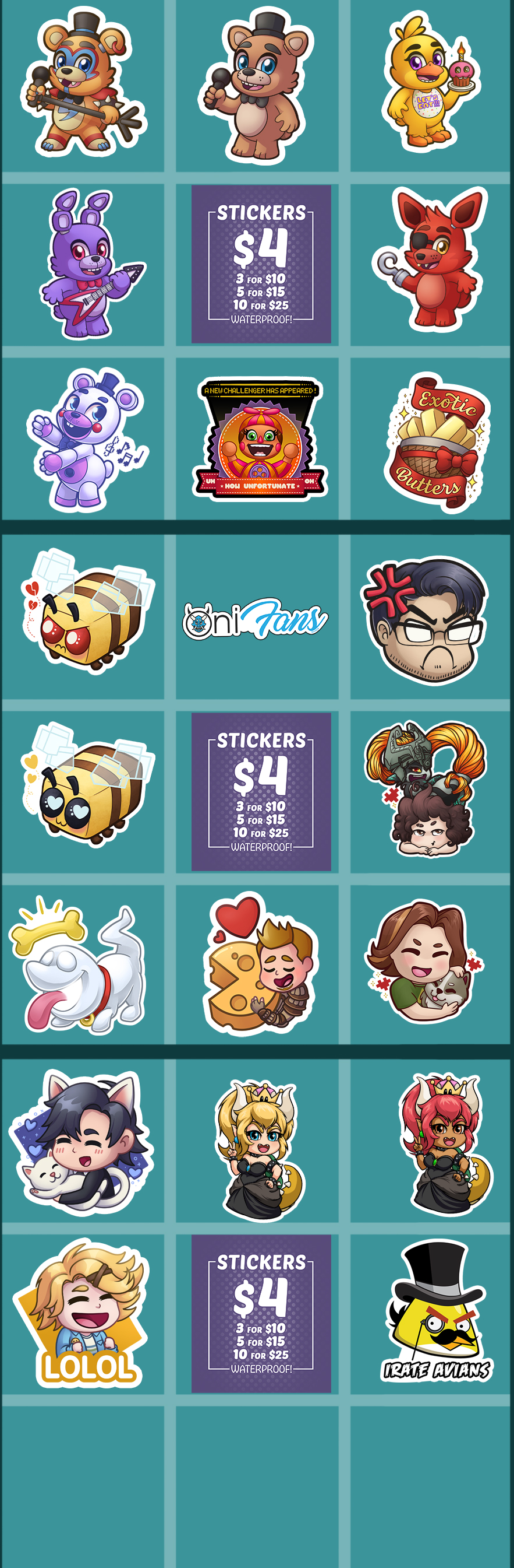 Various Vinyl Stickers picture