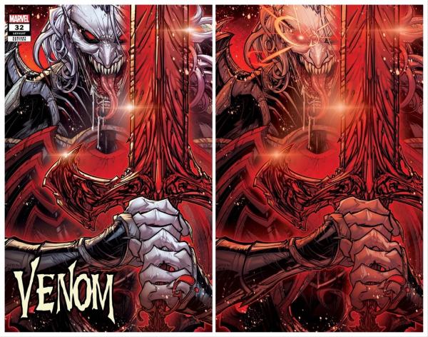 Venom 32 Covers A and B COA Signed Set