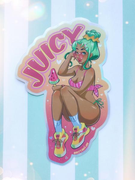 Juicy Holographic Sticker