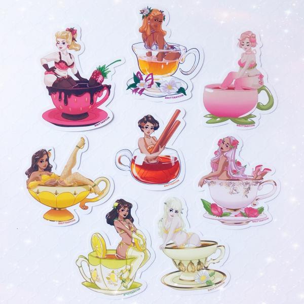 Tea Girl Stickers