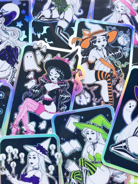 Holographic Witch Stickers picture