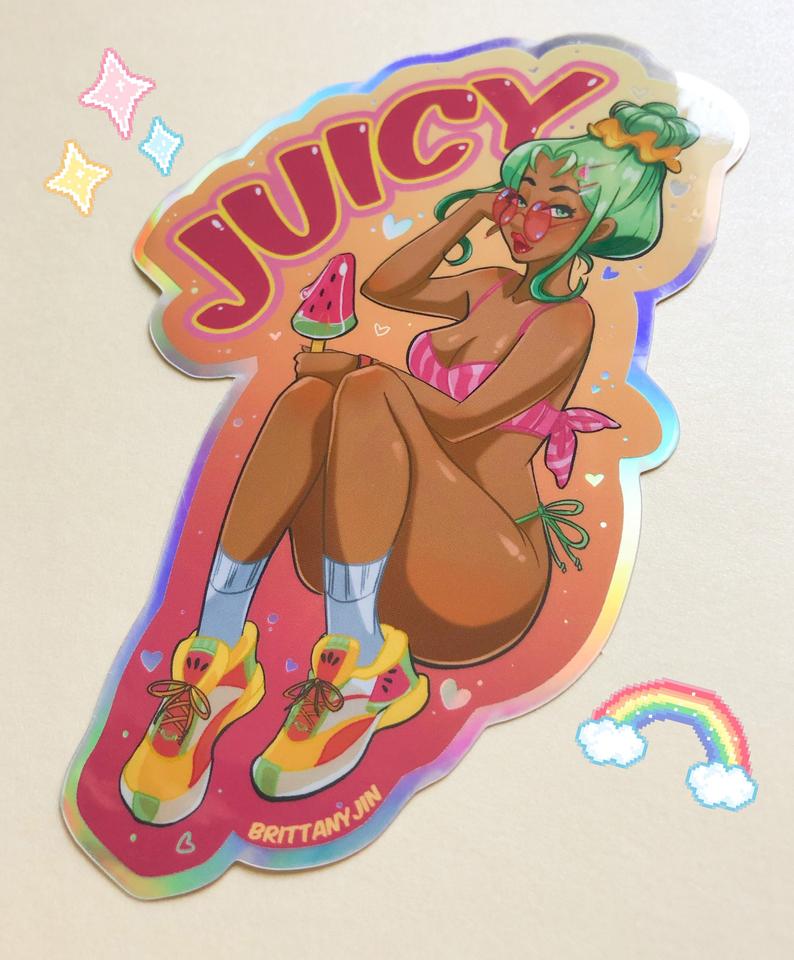 Juicy Holographic Sticker picture