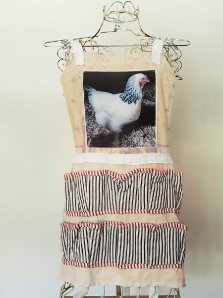 Feed Sack  Egg Gathering Apron Chicken picture