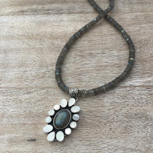 Labradorite and Mother of Pearl - 1 picture