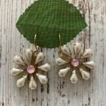 Vintage Pearl and Pink Flower