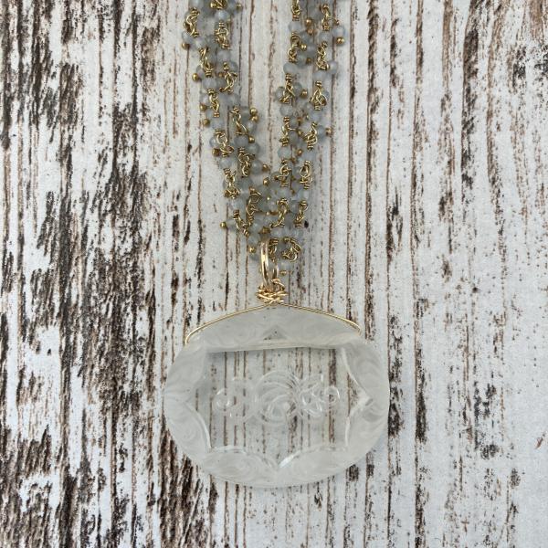 Art Deco with Moonstones ~ Gold