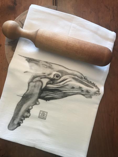 TEA TOWEL WHALE