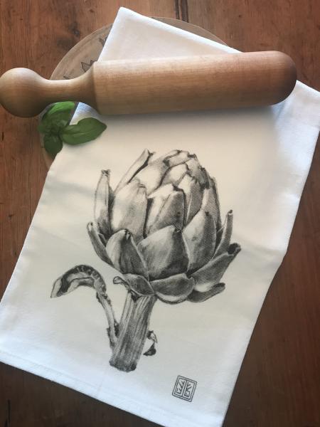 TEA TOWEL ARTICHOKE picture