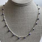 sapphire drop necklace