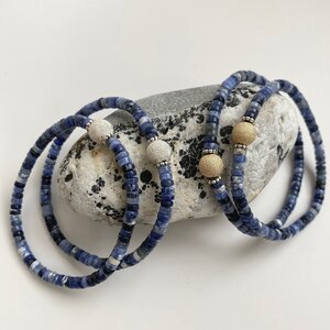 sodalite sparkle bead bracelets picture