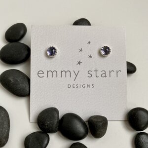 gemstone post earrings picture