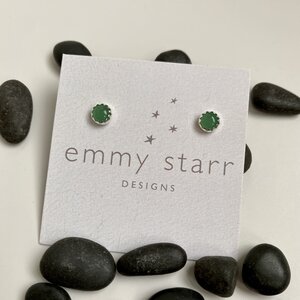 gemstone post earrings picture