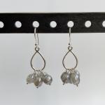 pebble teardrop earrings