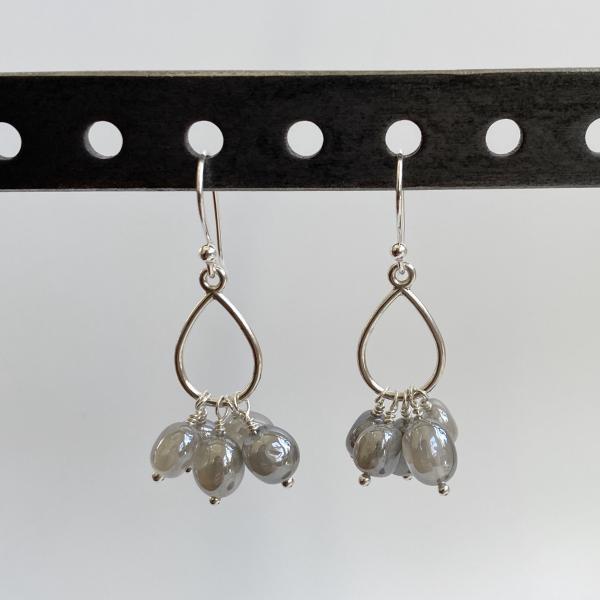 pebble teardrop earrings picture