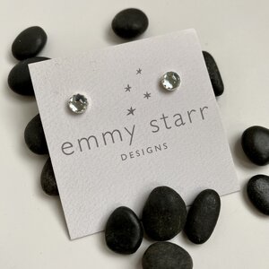 gemstone post earrings picture