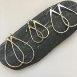 hammered teardrop earrings