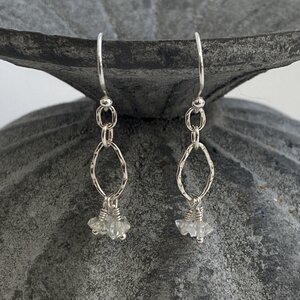 herkimer diamond drop earrings picture