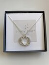 sterling hammered multi ring necklace picture