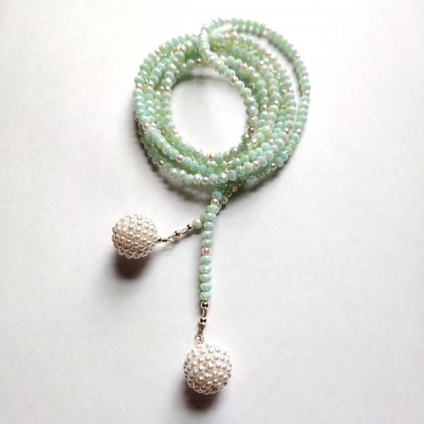 Seafoam Crystal Lariat