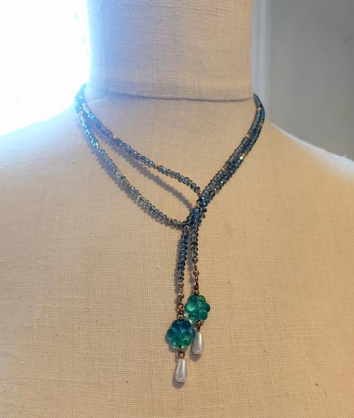 Teal Crystal Lariat picture