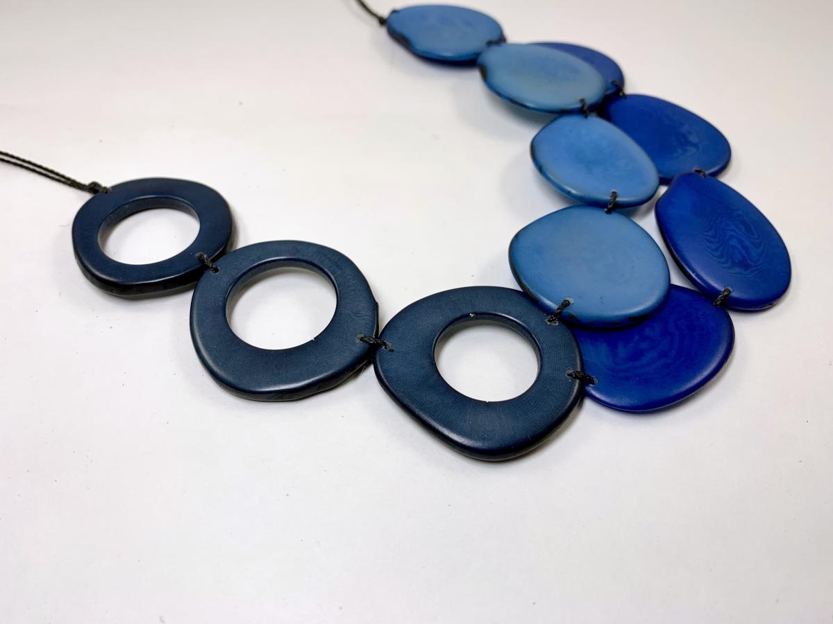 Clouds necklace -Blues picture