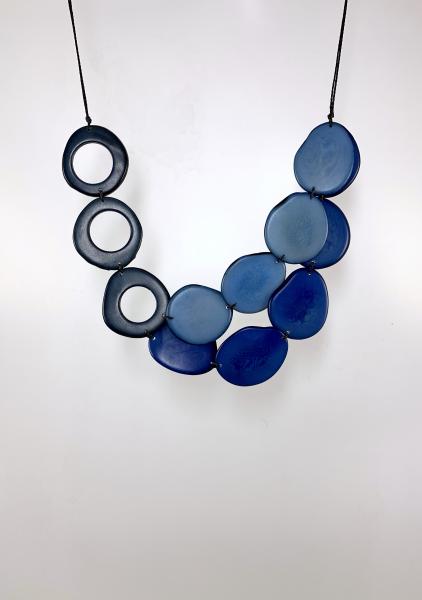 Clouds necklace -Blues