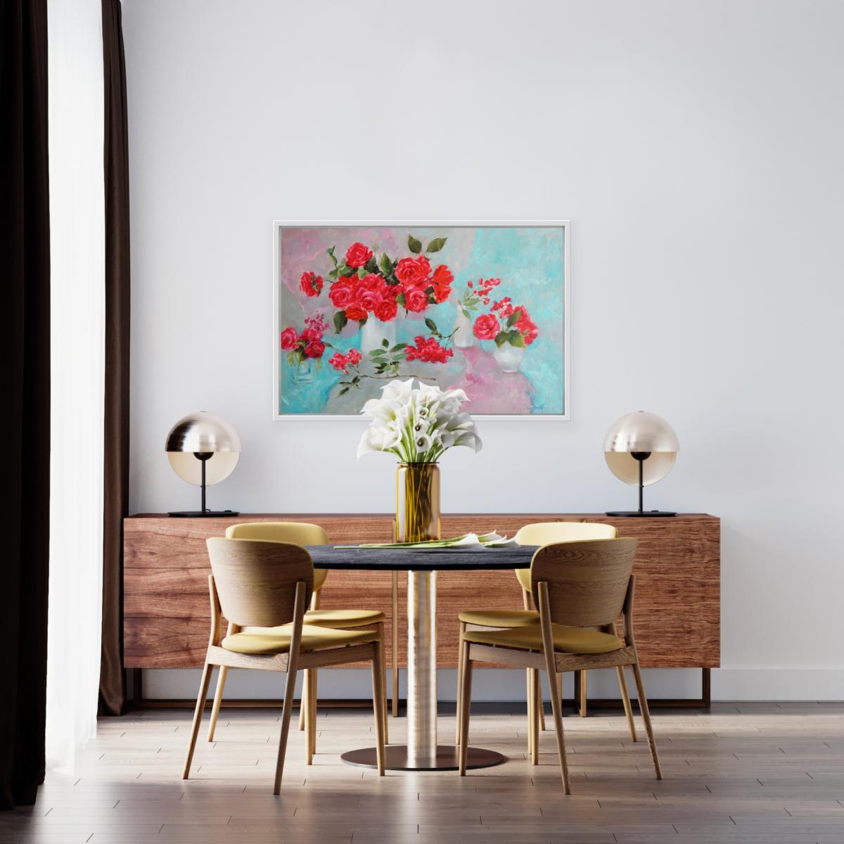 Two scarves and roses picture