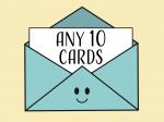 Bundle of 10 Greeting Cards (You're Choice of Any 10, Mix and Match)