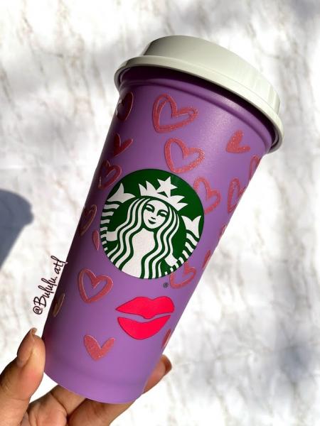 Big Hearts Full Wrap Starbucks Coffee Cups