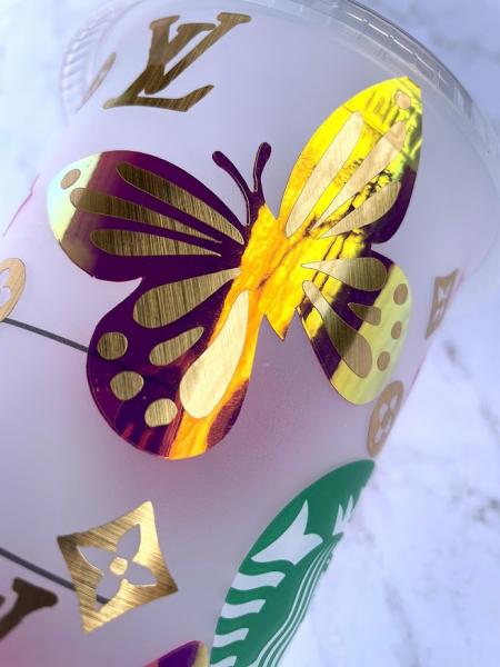 Butterflies LV Custom Starbucks Cold Cups picture