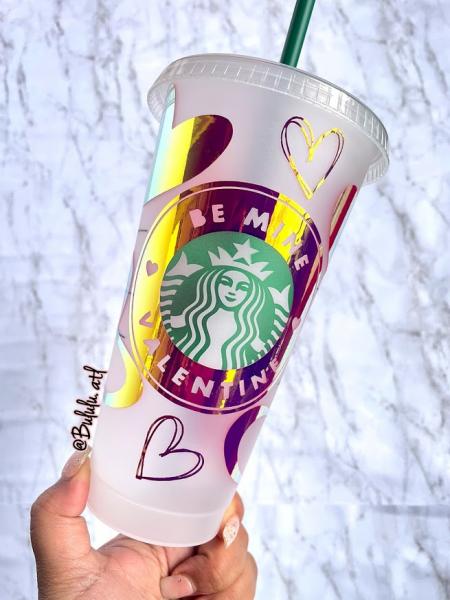 Hearts Custom Starbucks Cold Cups picture