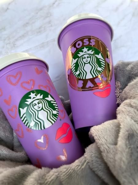 Big Hearts Full Wrap Starbucks Coffee Cups picture