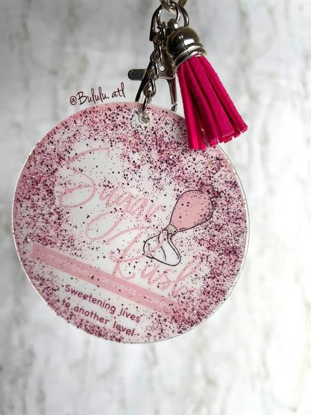 Custom Quote Keychain | Purse Pendant picture