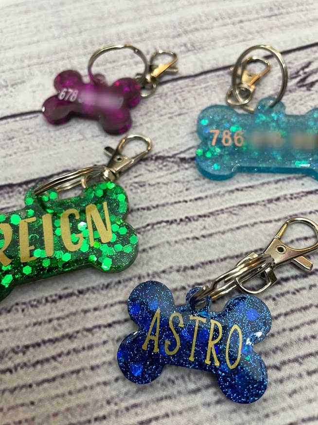 Dog Tag resin Bone Shape picture