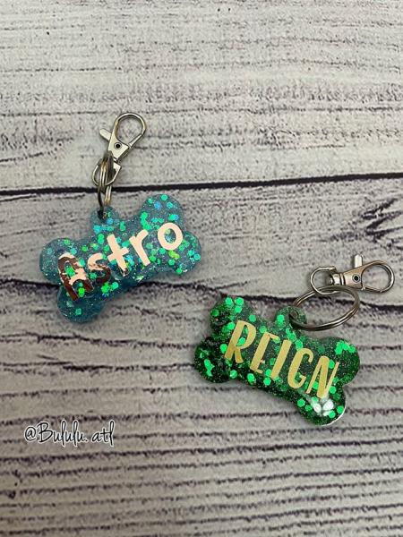 Dog Tag resin Bone Shape picture