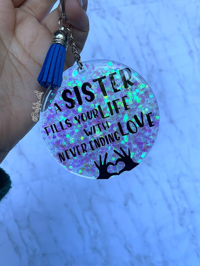 Custom Quote Keychain | Purse Pendant picture