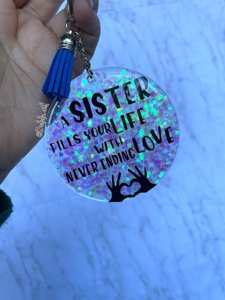 Custom Quote Keychain | Purse Pendant picture